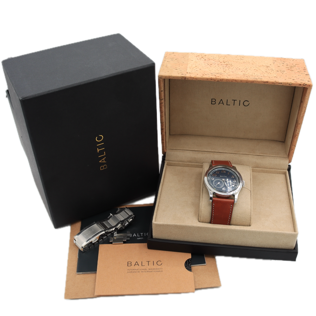 36mm Baltic MR Classic Blue 30 Jewel Men's Automatic Wristwatch 5000A France