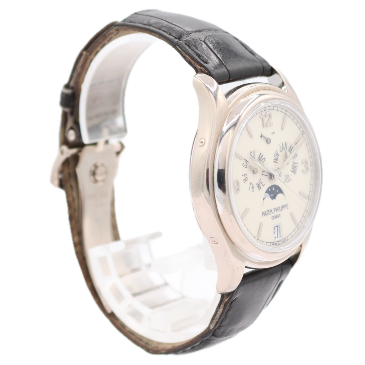 38mm Patek Philippe Annual Calendar Men's 5146G-001 Wristwatch 18k White Gold