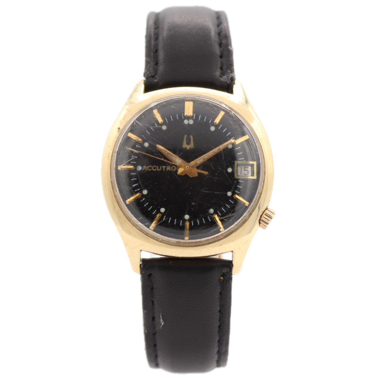 Vintage Accutron Calendar Black