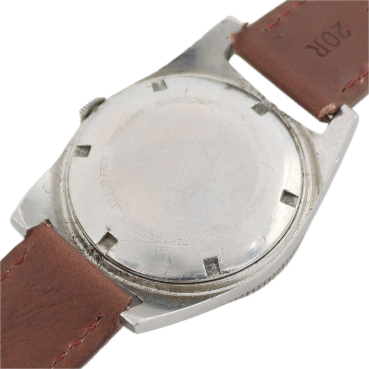 Vintage Baylor 10466 Diver Date Men's Automatic Wristwatch AS 1903 Swiss Steel