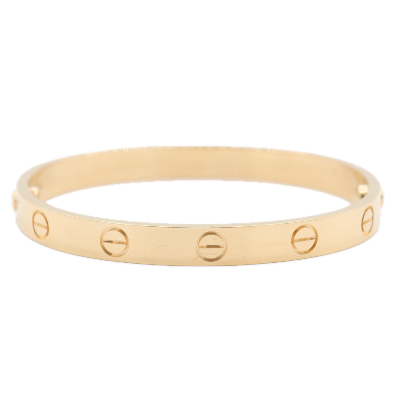 17cm Cartier LOVE Ladies Bracelet 18k Yellow Gold W/ Box and Gold Screw Driver