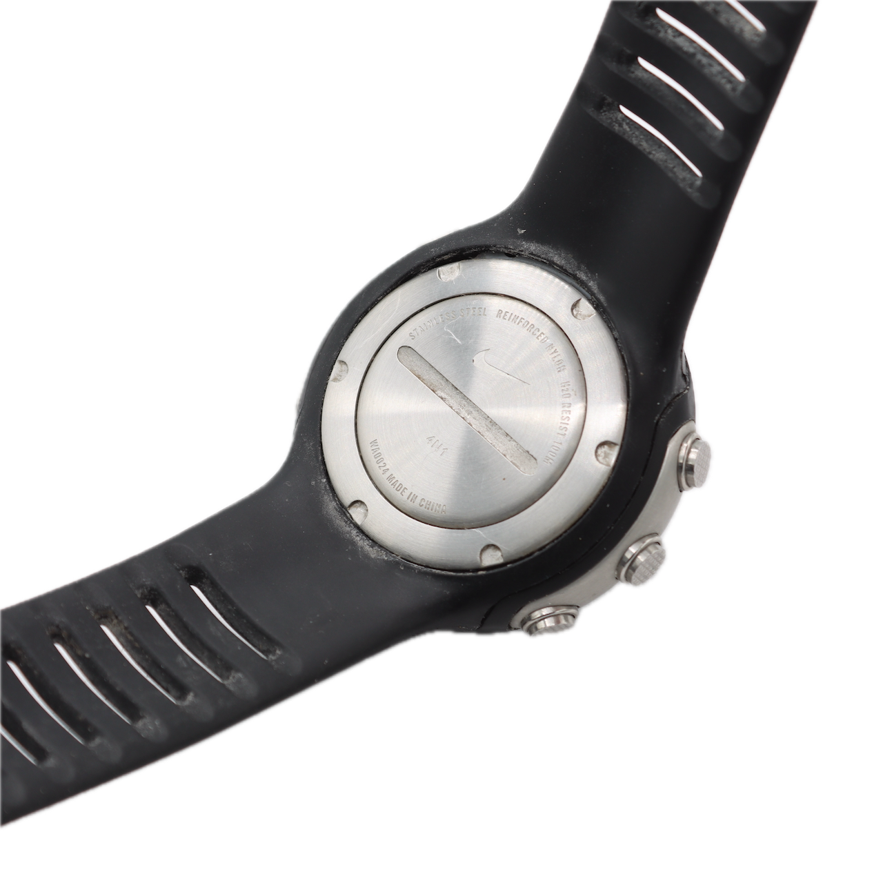 Vintage Nike Oregon WA0024 Super Sport Men's Quartz LCD Wristwatch Steel