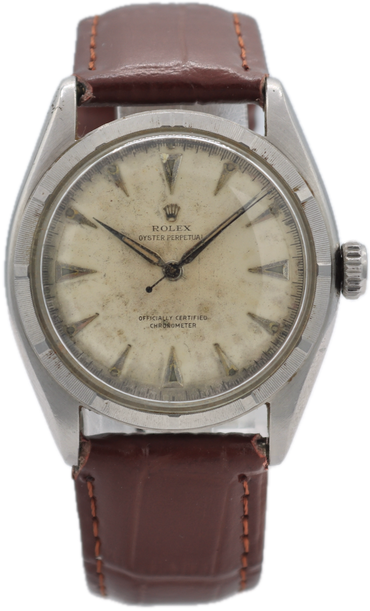 Vintage 1951 Rolex 6085 Chronometer Men's Automatic Wristwatch 645 Swiss Steel