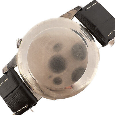 Vintage Wyler 1976-11620 Men's Mechanical Wristwatch Steel Crosshair Skin Diver