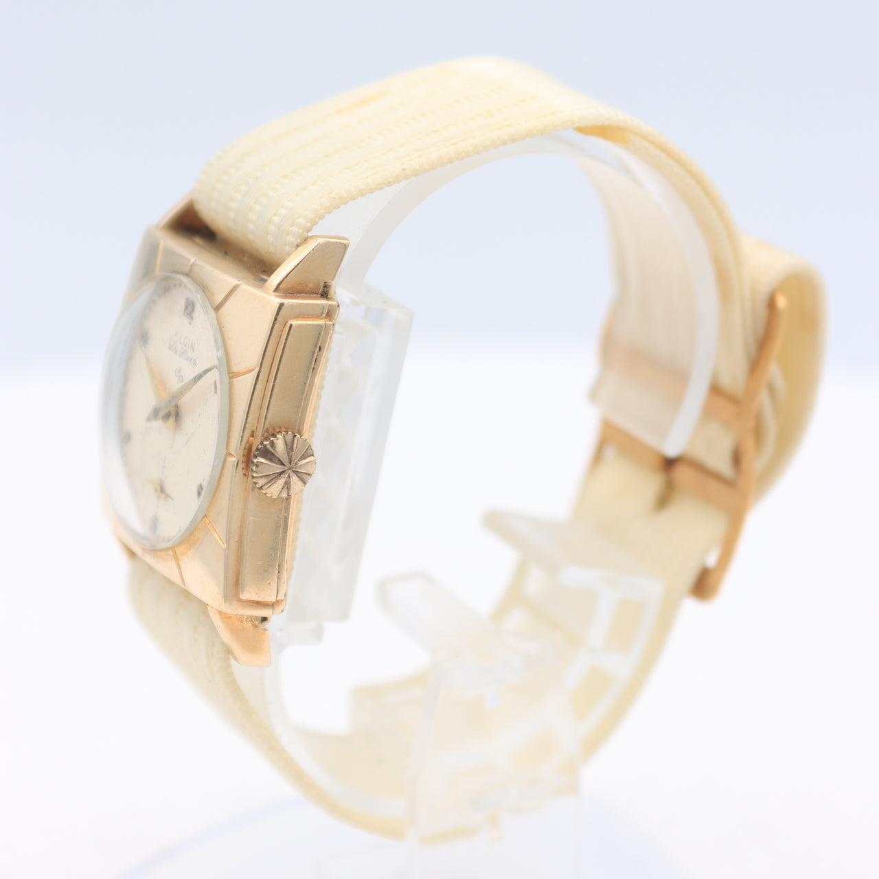 Vintage Elgin 5729 Harland Men's Mechanical Wristwatch 519 USA 10k Gold Filled
