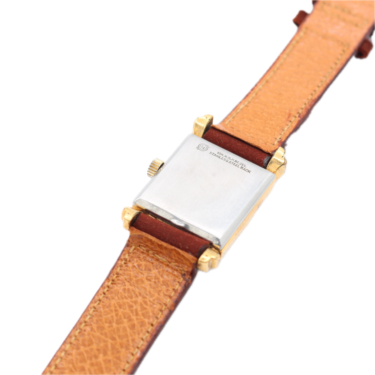 Vintage Seth Thomas Dress Men's Mechanical Wristwatch 802 Steel & 10k RGP