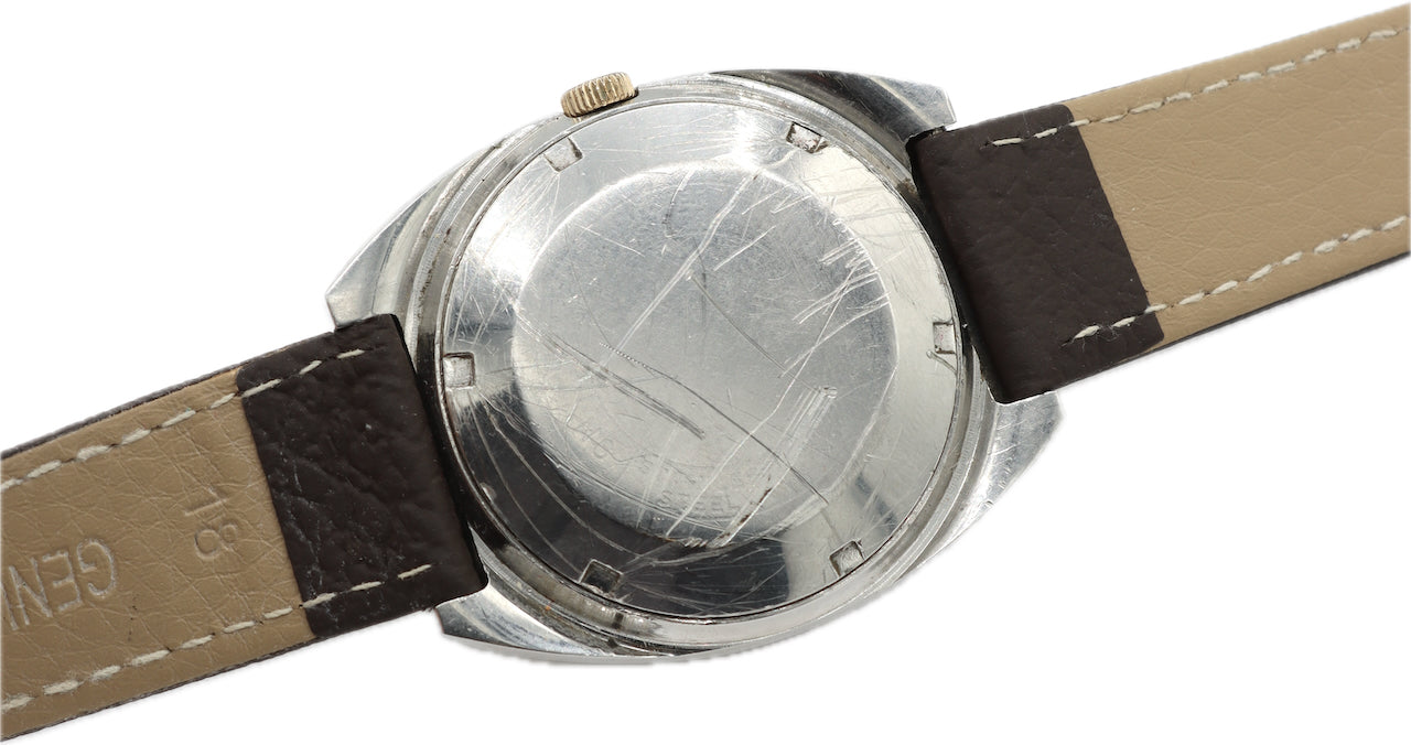 Vintage Bulova Honeycomb Dial Men's Automatic Wristwatch 11BSACB Steel Two Tone