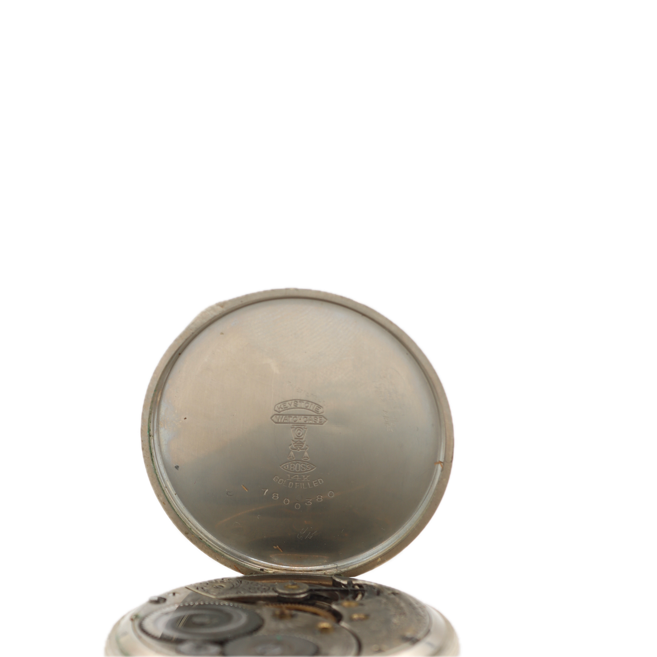 Antique 12s 1907 Elgin Multicolor Mechanical Pocket Watch 344 14k White GF