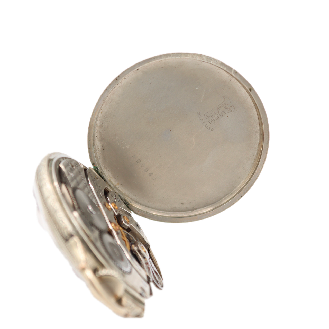 Vintage 12s 1926 Iillinois Tapestry 21 Jewel Pocket Watch Studebaker 14k GF