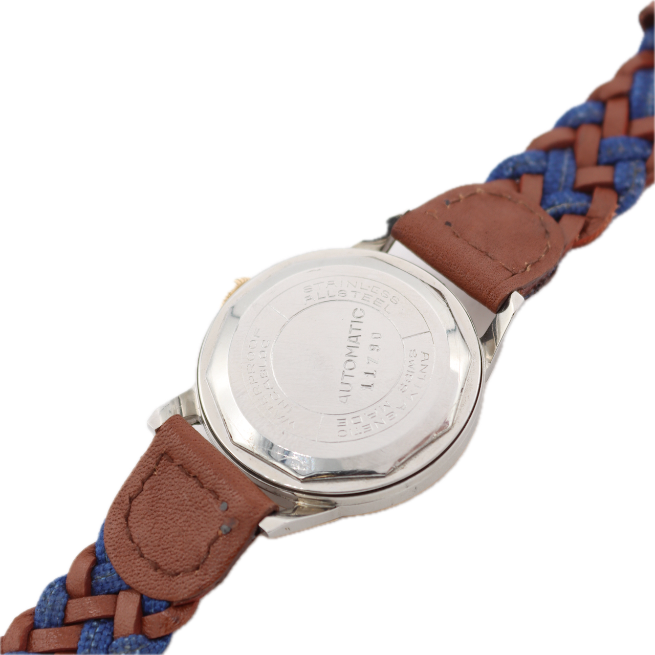 Vintage 32mm Baylor Copper Dial Men's Automatic Wristwatch AS 1361 Swiss Steel