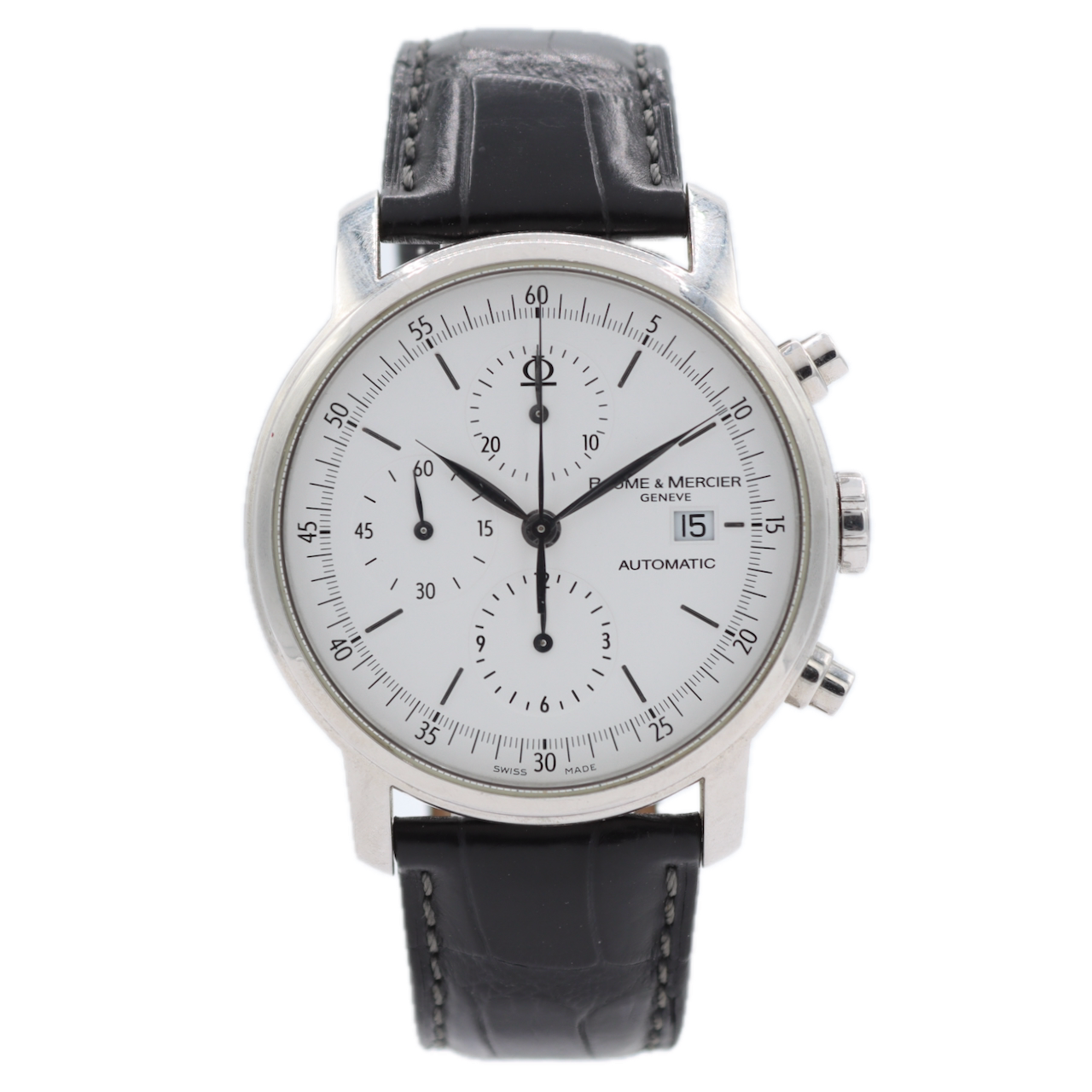 42mm 2010 Baume & Mercier 65533 Classima Men's Automatic Chronograph Wristwatch