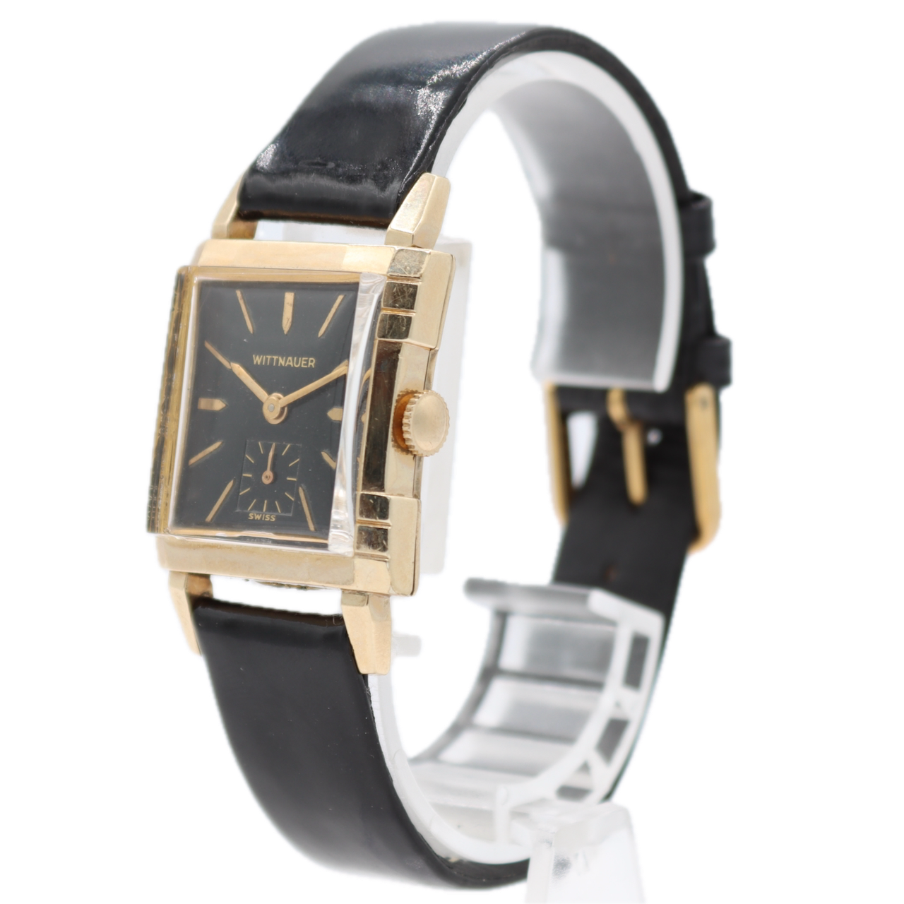 Vintage 24mm Wittnauer Art Deco 17J Men's Mechanical Wristwatch 9WN Swiss 10kGF