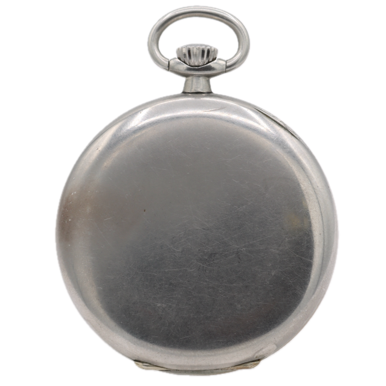 Vintage 48mm 1945 Longines Military Style Mechanical Pocket Watch 37.93 Steel