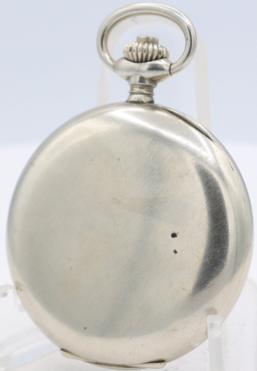 Antique 52.5mm Zenith 17 Jewel Chronograph Pocket Watch Special Test Swiss