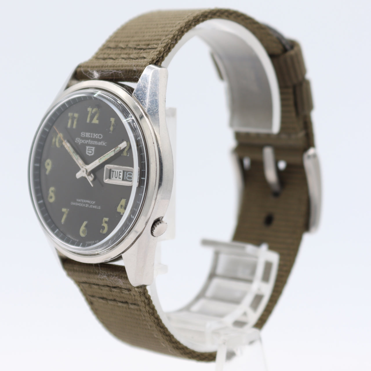 Vintage Seiko 6619-8060 MACV SOG Sportsmatic 5 Men's Automatic Wristwatch Steel