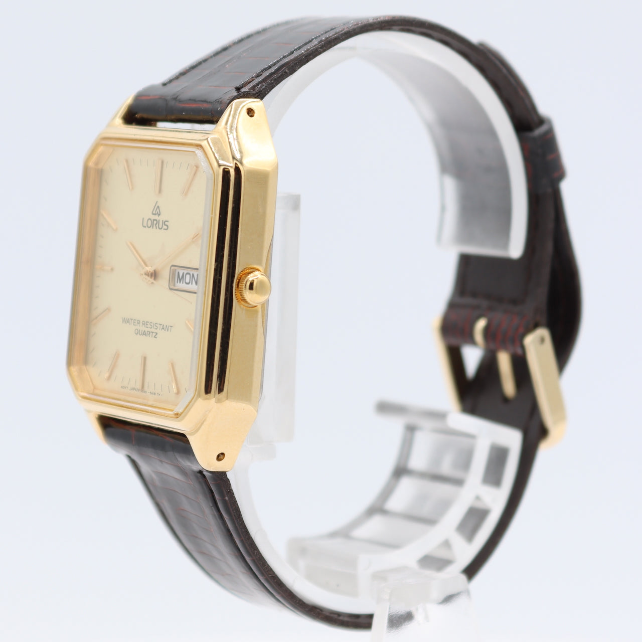 Lorus V533-5850 Day Date Men's Quartz Wristwatch V533A Japan Two Tone With Box