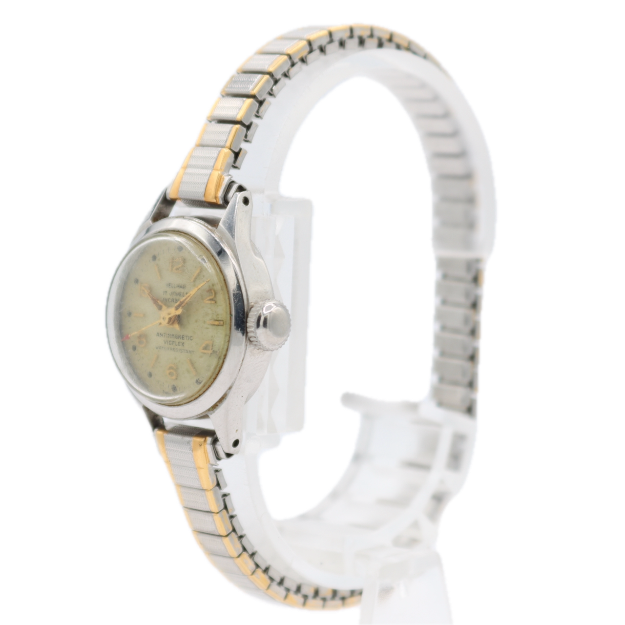 Vintage 23mm Vellmar Vicflex Ladies Mechanical Wristwatch A.Schild 1240 Steel