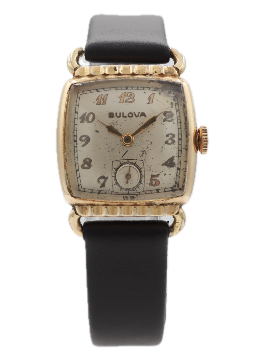 Vintage Bulova Director Men's Mechanical Wristwatch 10 BC USA Steel & 10k GF