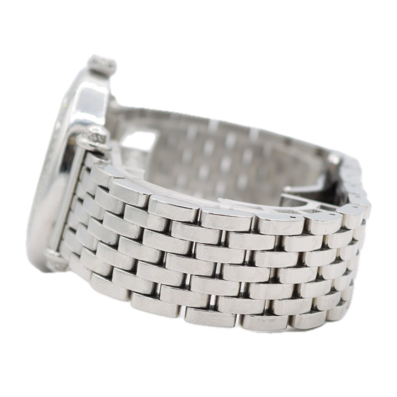 37mm Michele Caber Diamond Watch Ladies Quartz Wristwatch Swiss Steel With Box