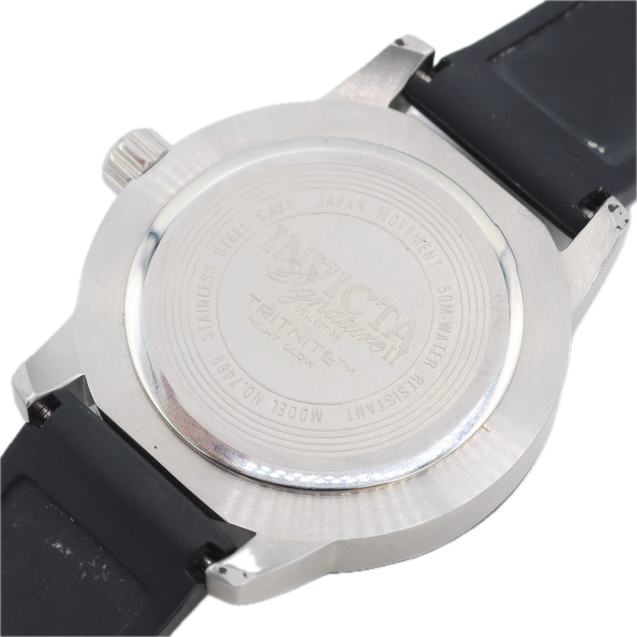 Vintage Invicta 7469 Signature II Men's Quartz Wristwatch Japan Stainless Steel