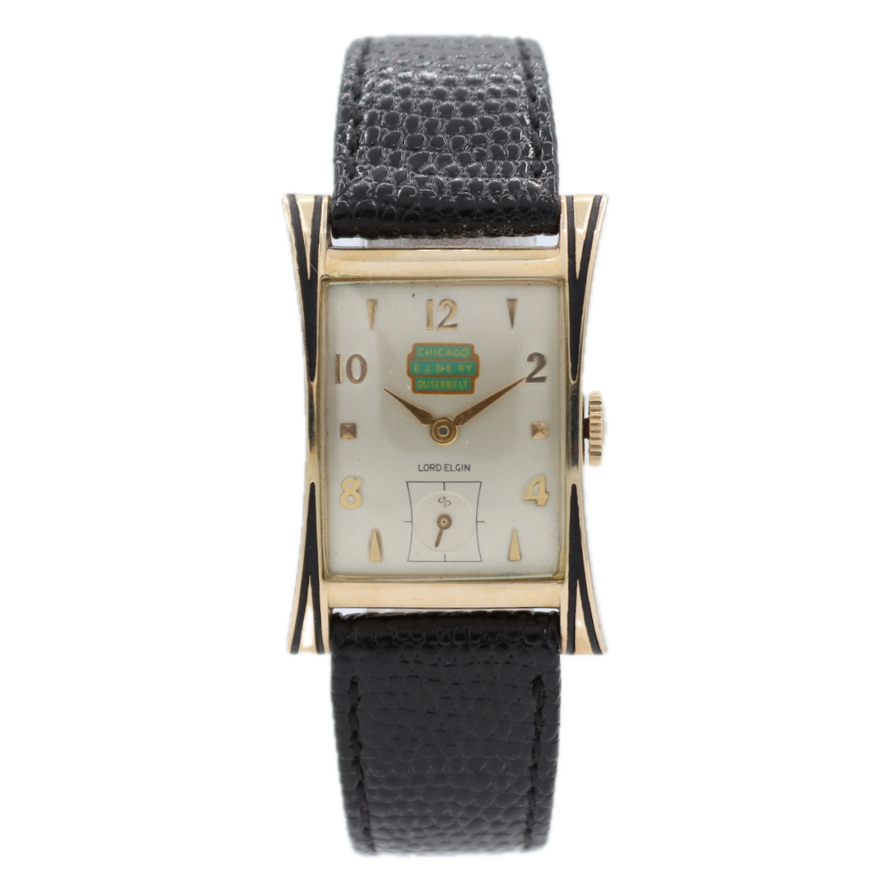 Vintage Lord Elgin 4633 Thornton Eastern Juliet Railway Men's Wristwatch 14k GF
