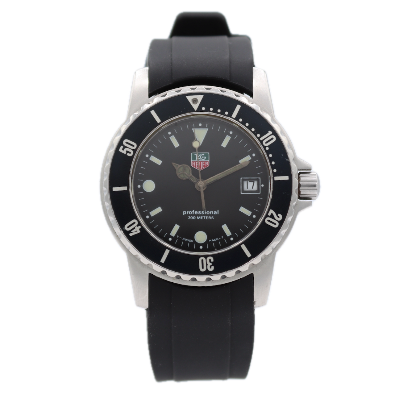 TAG Heuer WD1210-G-20 Professional 1500 Men's Quartz Wristwatch ETA955.412 Steel