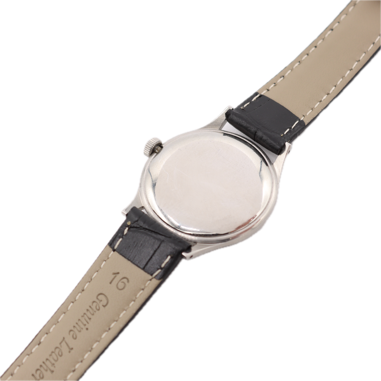 Vintage 32mm Girard Perregaux Sea Hawk Military Style Men's Wristwatch Steel