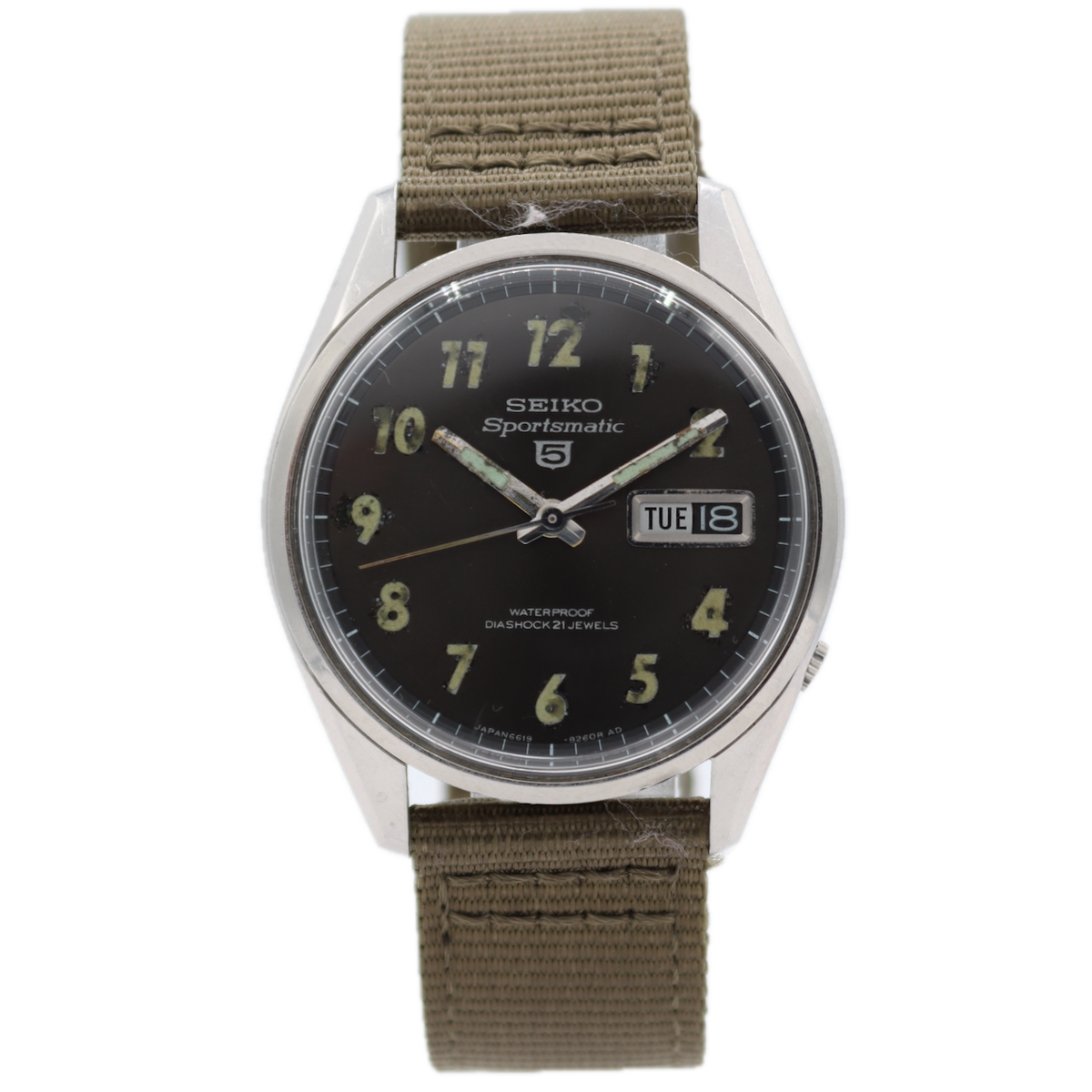 Vintage Seiko 6619-8060 MACV SOG Sportsmatic 5 Men's Automatic Wristwa