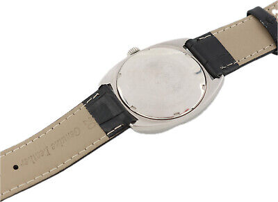 Vintage Jules Jurgensen 17 Jewel Men Automatic Wristwatch Swiss Steel w GrayDial
