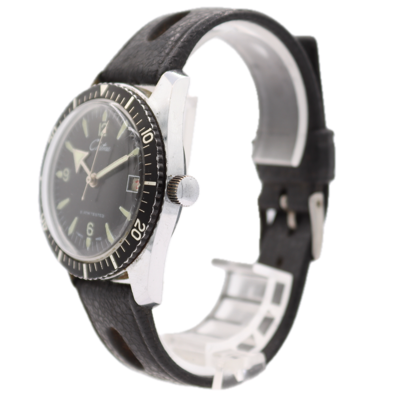 37mm Chateau Sportesa Diver Men's Mechanical Wristwatch Swiss Steel Waterproof