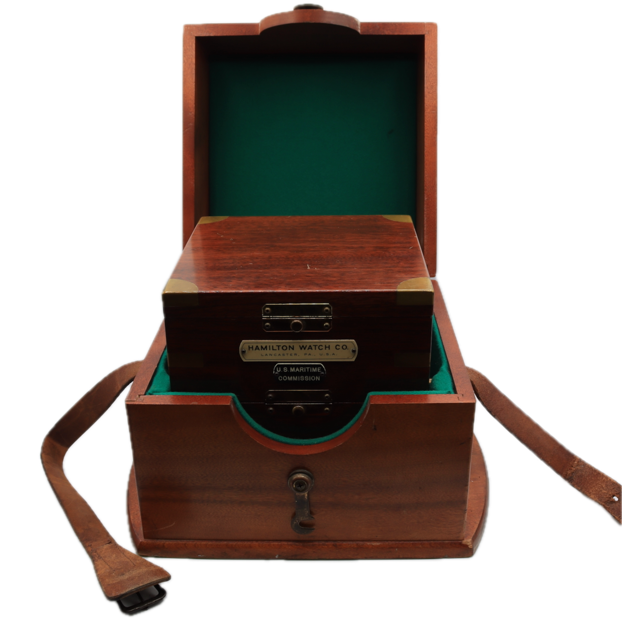 Antique 1941 Hamilton Mod. 21 Maritime Commission Ships Chronometer ClockDetent