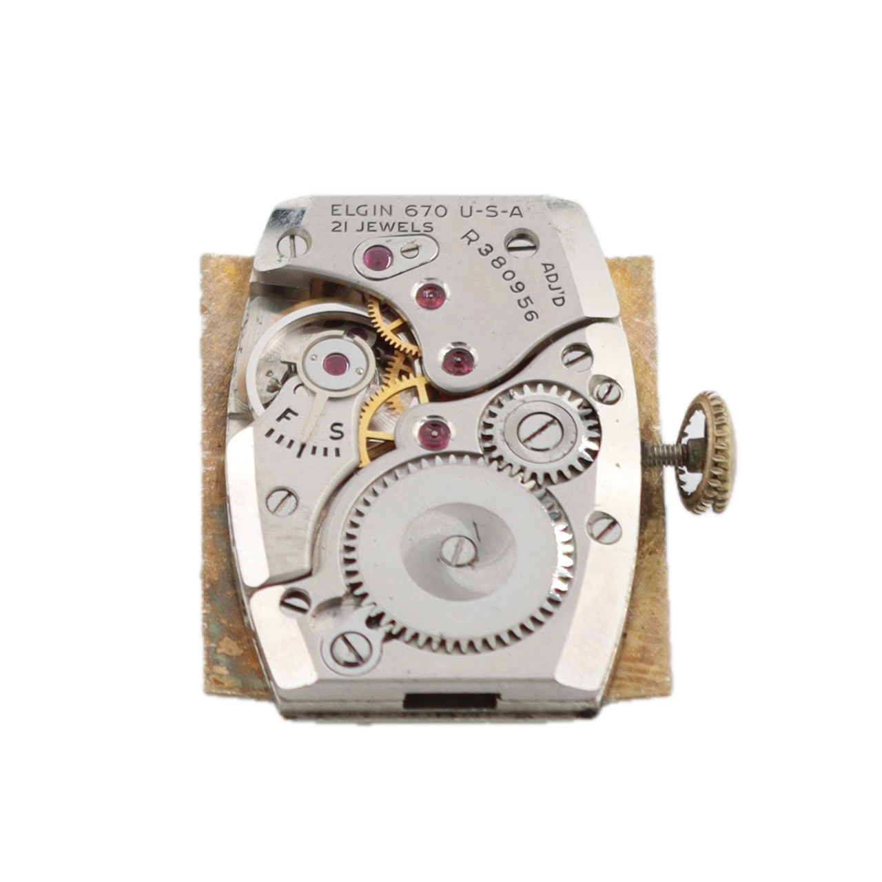 Vintage 23mm Lord Elgin 4622A 21J Men's Mechanical Wristwatch 670 USA 14k GF