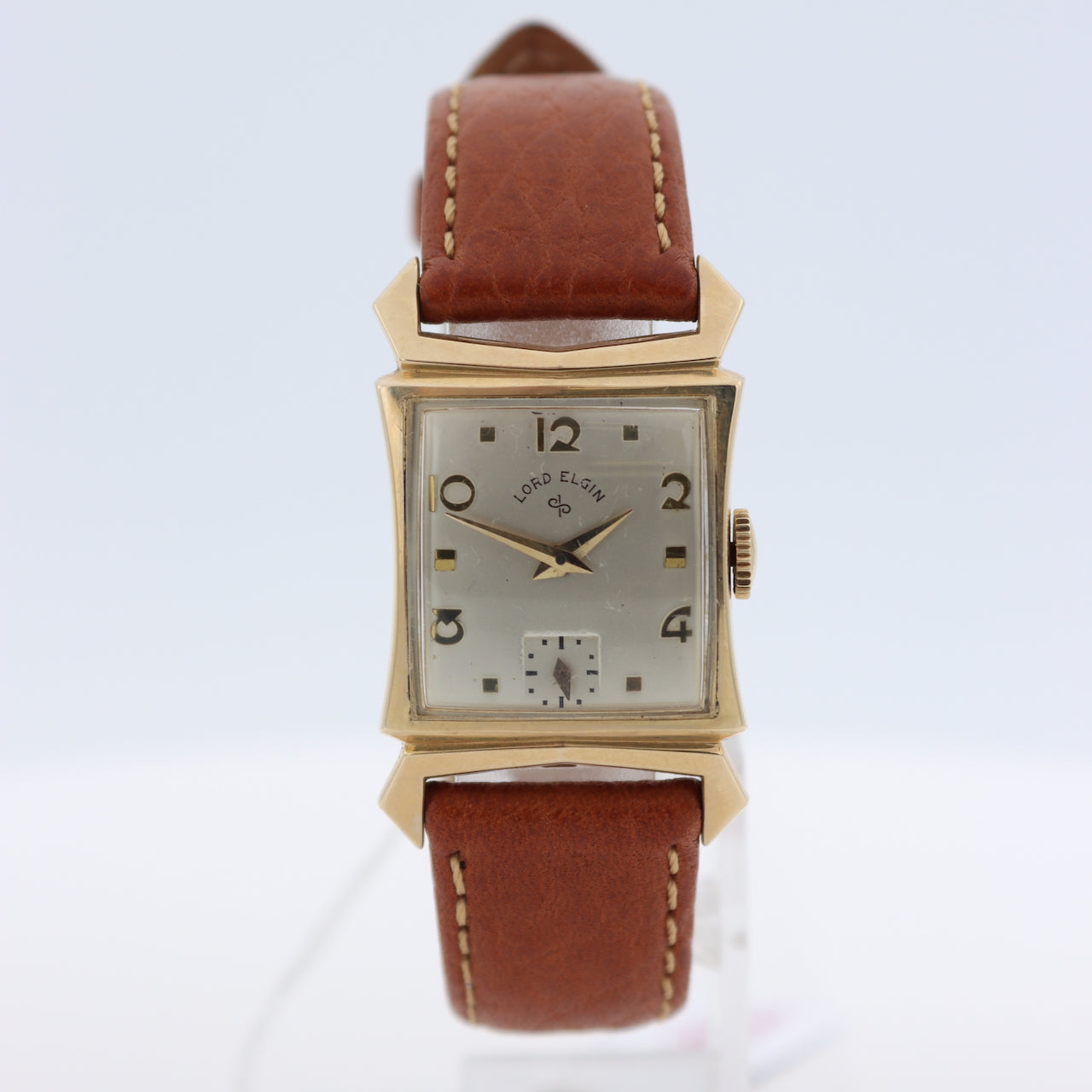 Vintage Lord Elgin 4638 21 Jewel Men's Mechanical Wristwatch 670 USA 14k GF