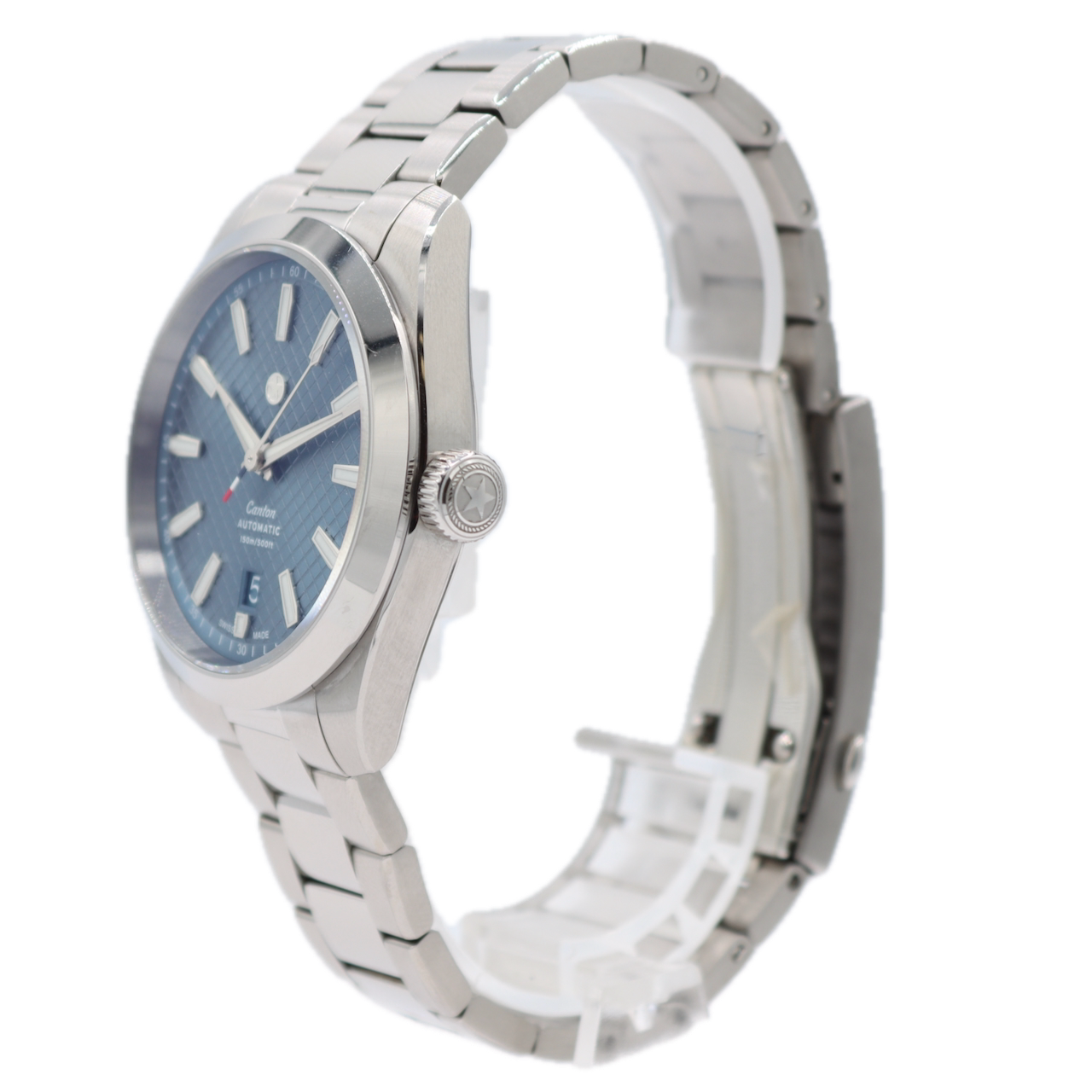 Jack Mason Canton Men's Automatic Wristwatch La Joux Perret G100 Swiss Steel