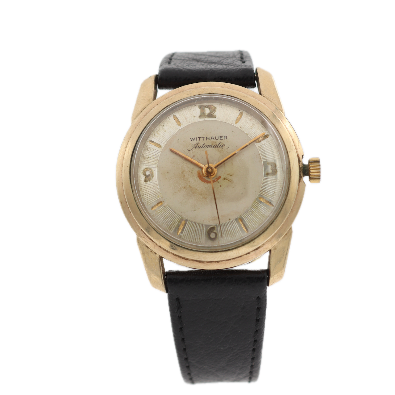 Vintage Wittnauer 2240-SW Men's Automatic Wristwatch 11 ARG Swiss 10k GF