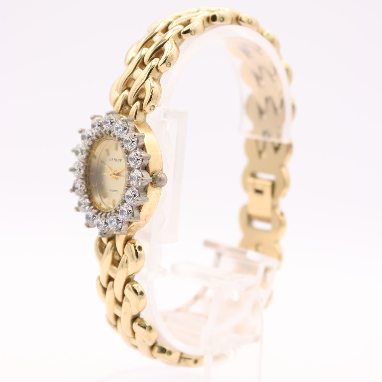 Vintage Geneve Cocktail Cubic Zirconia Bezel