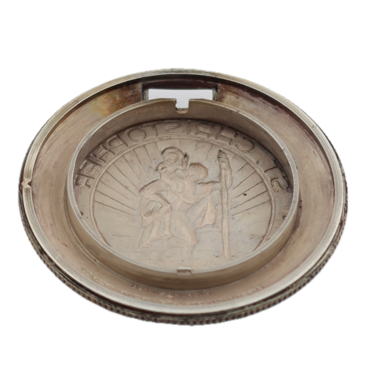 Vintage 8/0s Elgin St. Christopher Coin Case 17J Pocket Watch 642 Sterling