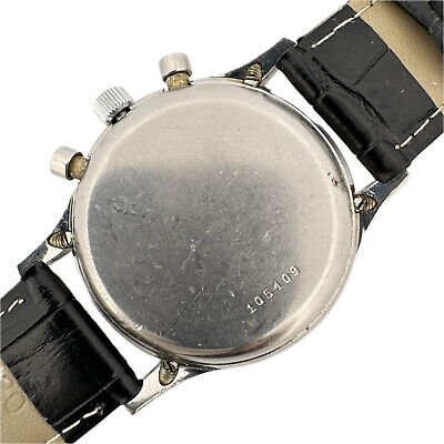 Vintage 36.5mm Lockwood Men's Clamshell Chronograph Wristwatch Venus 178 Steel