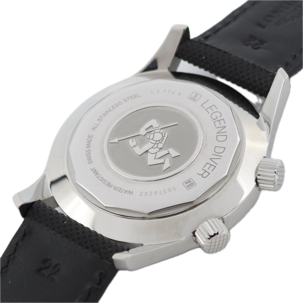 42mm Longines L3.774.4.50.0 Legend Diver Men's Automatic Wristwatch Swiss Steel