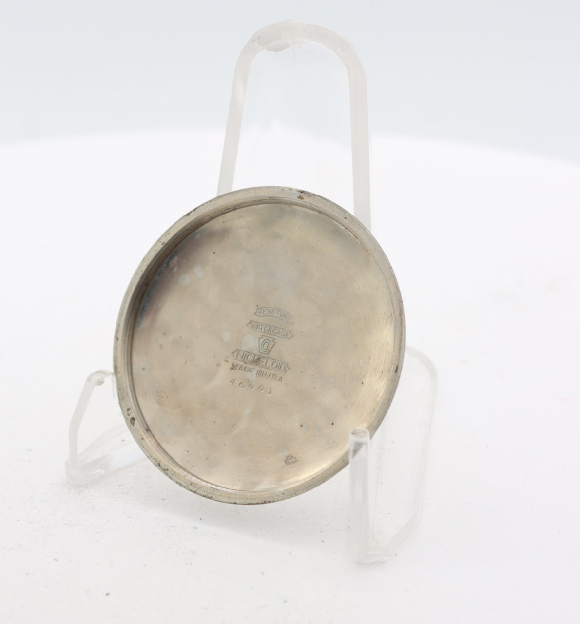 Antique 16 Size 1922 Elgin Smooth 7 Jewel Pocket Watch 291 Nickeloid USA