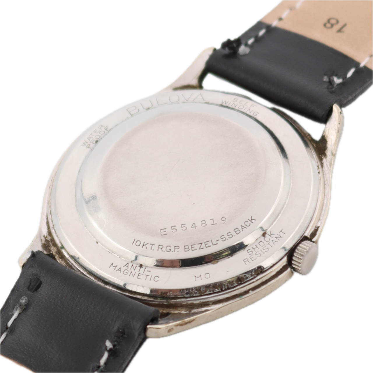 Vintage 35mm 1960 Bulova Men's Automatic Wristwatch 10BZAC USA 10k RGP W/ Box