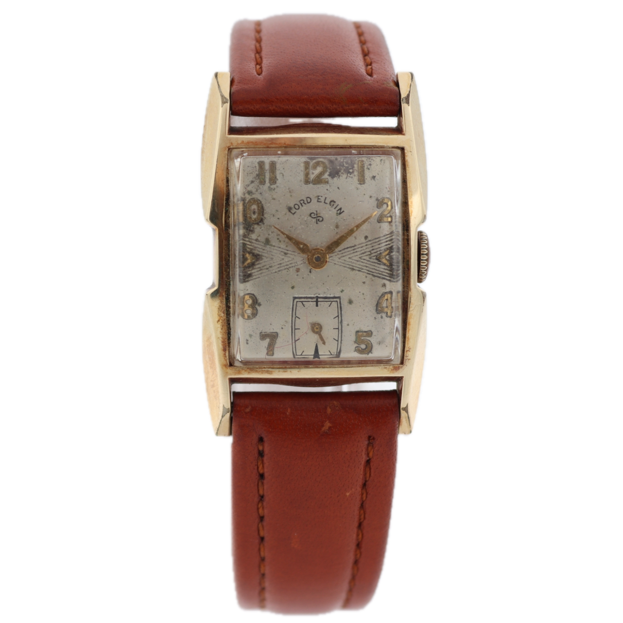 Vintage Lord Elgin 4637 La Porte Men's Mechanical Wristwatch 670 14k GF