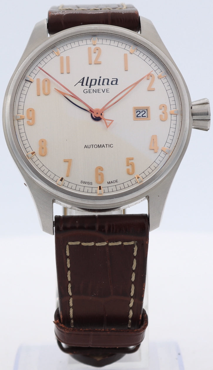 Vintage Alpina AL525X4S6 Startimer Pilot Men's Automatic Wristwatch Full Kit