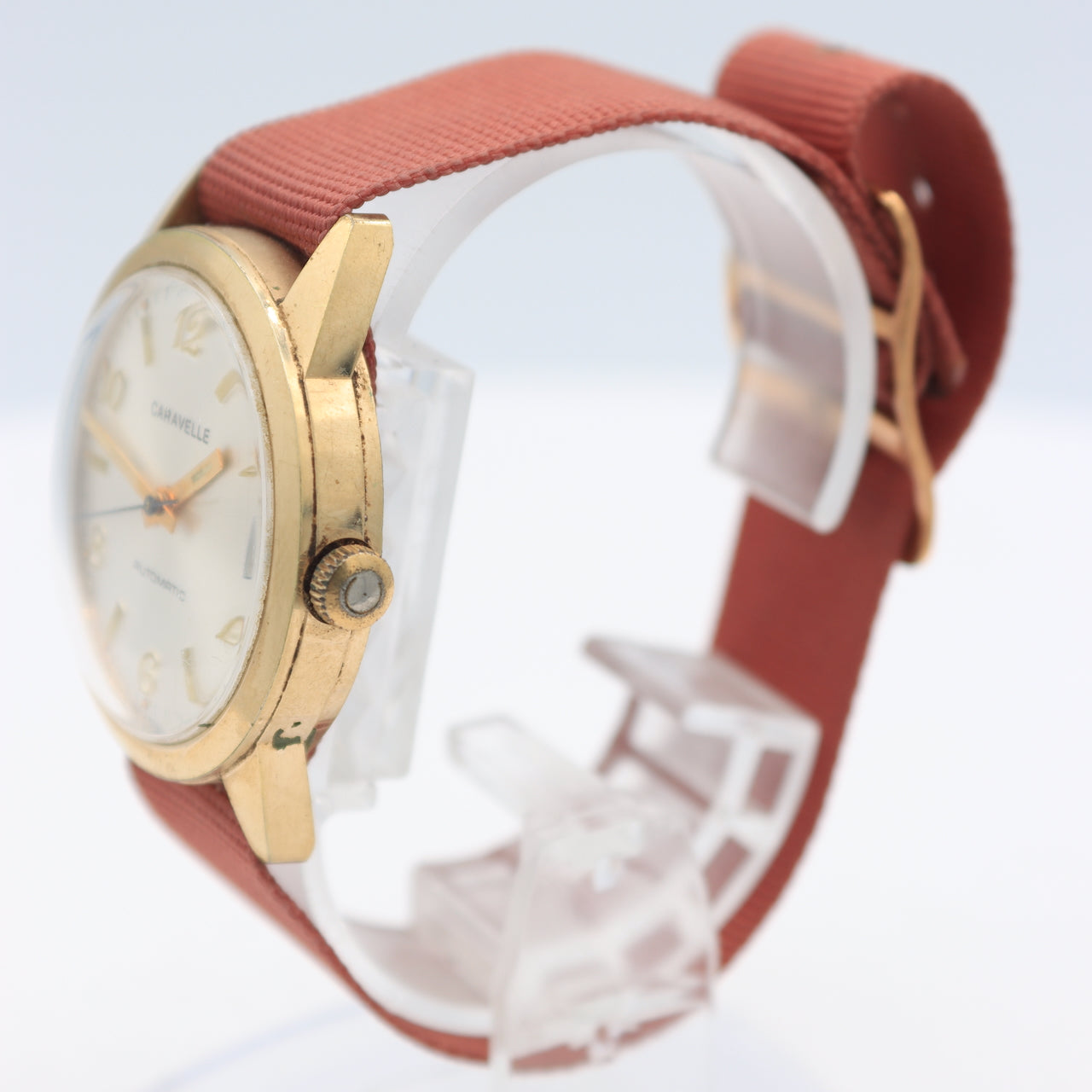 Vintage 1976 Caravelle A 3240 Sunburst Date Men's Automatic Wristwatch 10 OWACD