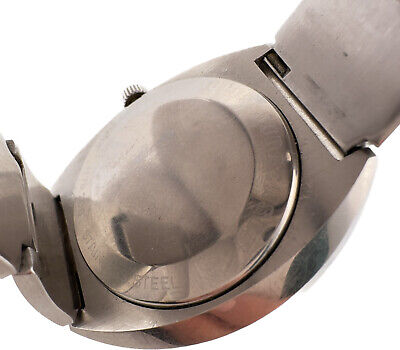 Vintage Jules Jurgensen Spaceleader Men's Automatic Wristwatch Steel w Band