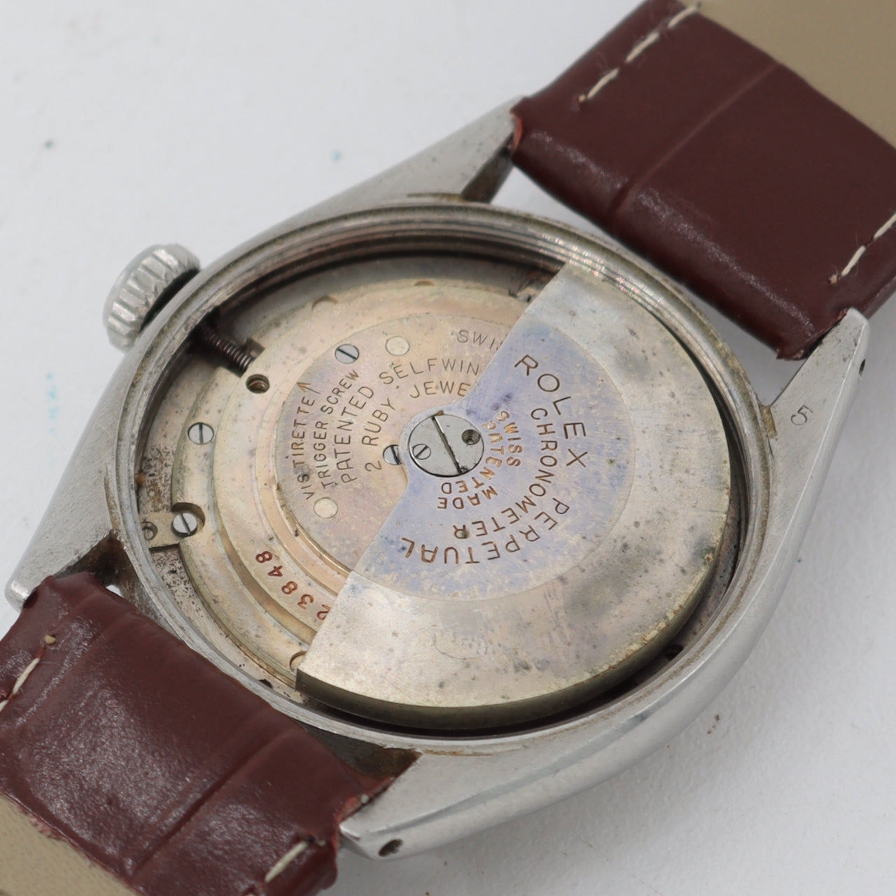 Vintage 1951 Rolex 6085 Chronometer Men's Automatic Wristwatch 645 Swiss Steel