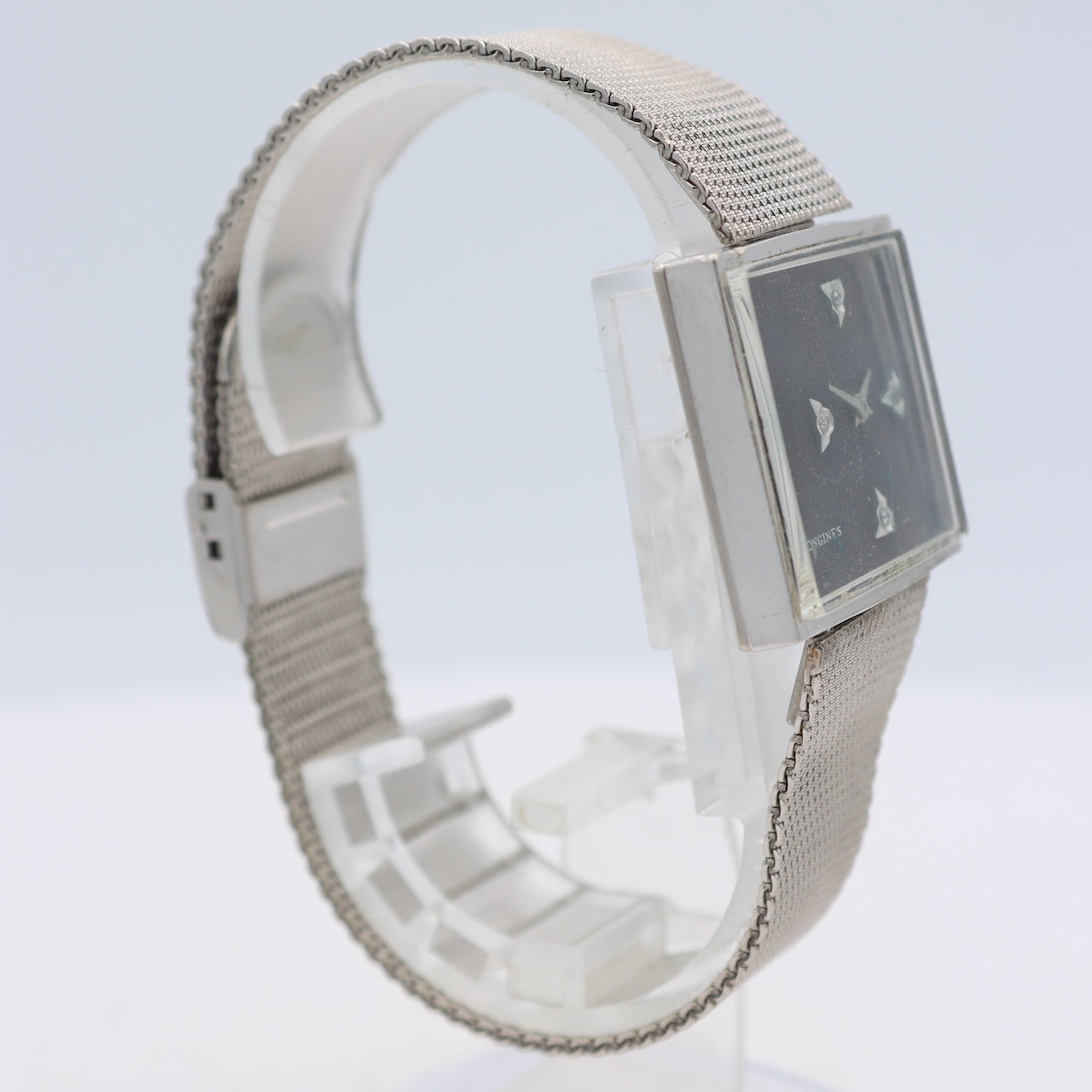 Vintage Longines 3219-428 Asymmetric Diamond Men's Mechanical Wristwatch 428