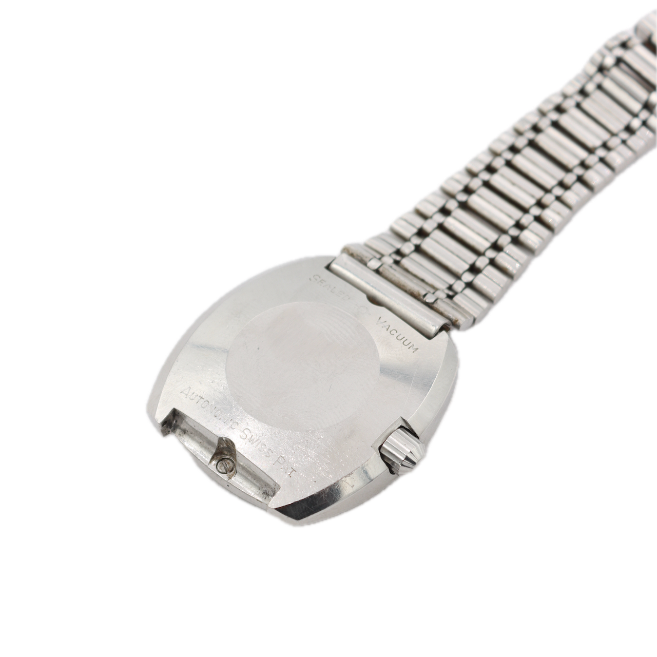 Vintage 36mm Croton Autonomic Men's Automatic Wristwatch Swiss Stainless Steel