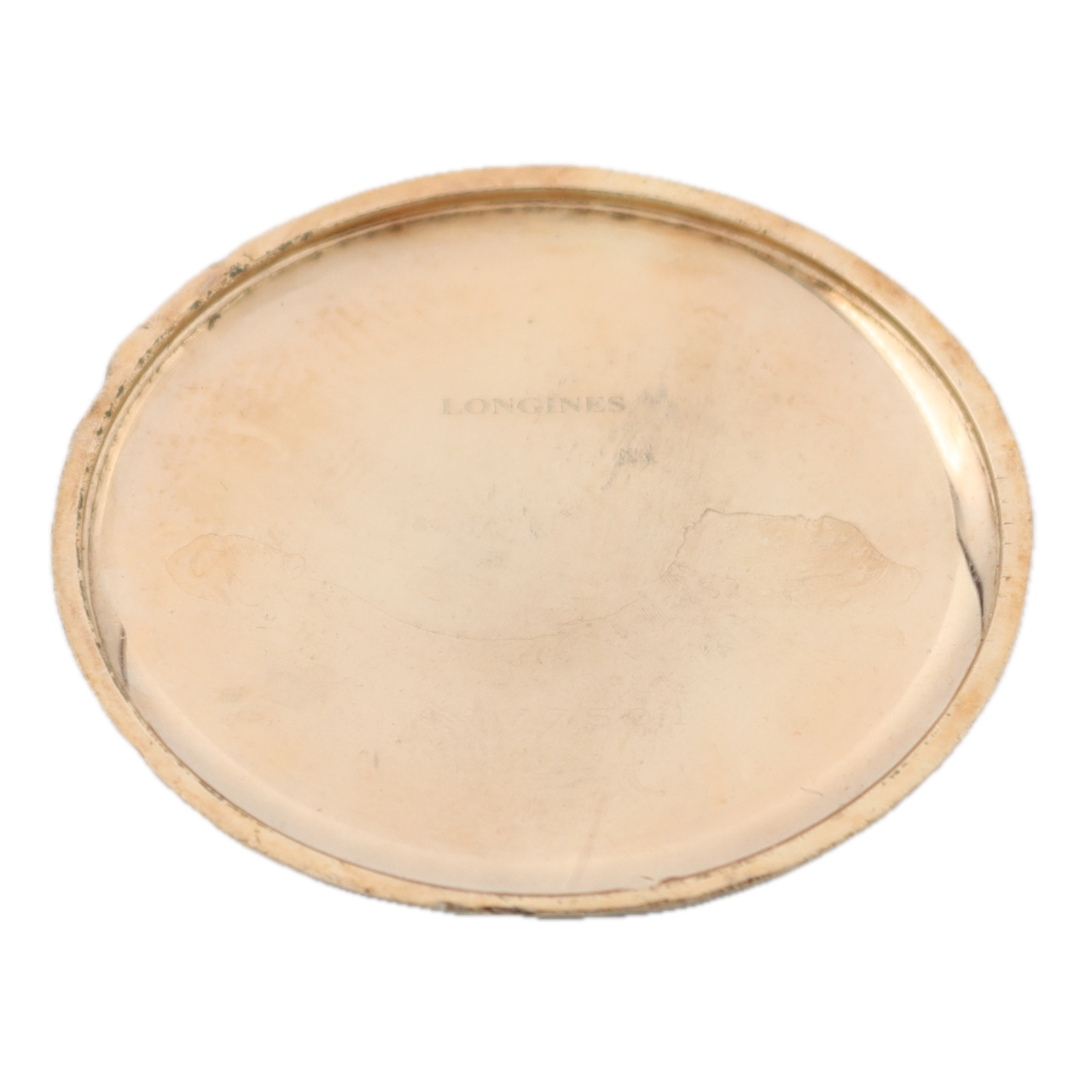 Vintage 35mm 1943 Longines Overized Men's Mechanical Wristwatch Gold Plated