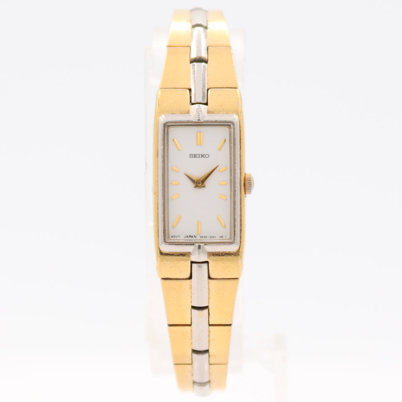 Vintage 13mm Seiko 2E20-7479 Elegant Ladies Quartz Wristwatch Japan Gold Tone